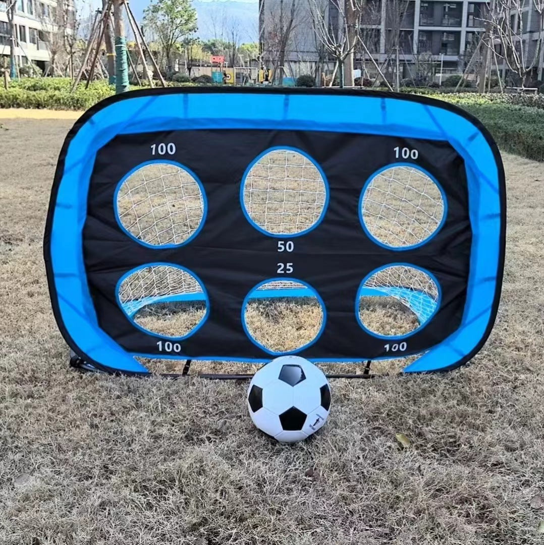 Garden soccer goal, convenient pop-up training, detachable four-in-one soccer training net, multi-functional accessories