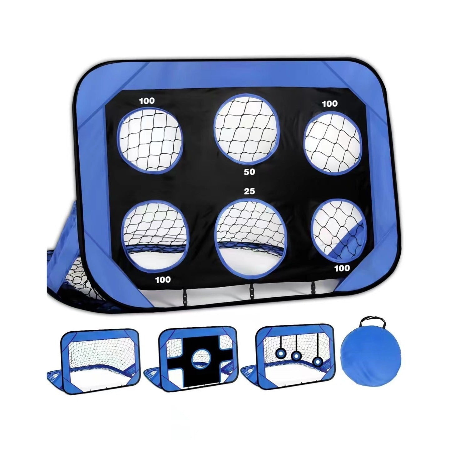 Garden soccer goal, convenient pop-up training, detachable four-in-one soccer training net, multi-functional accessories